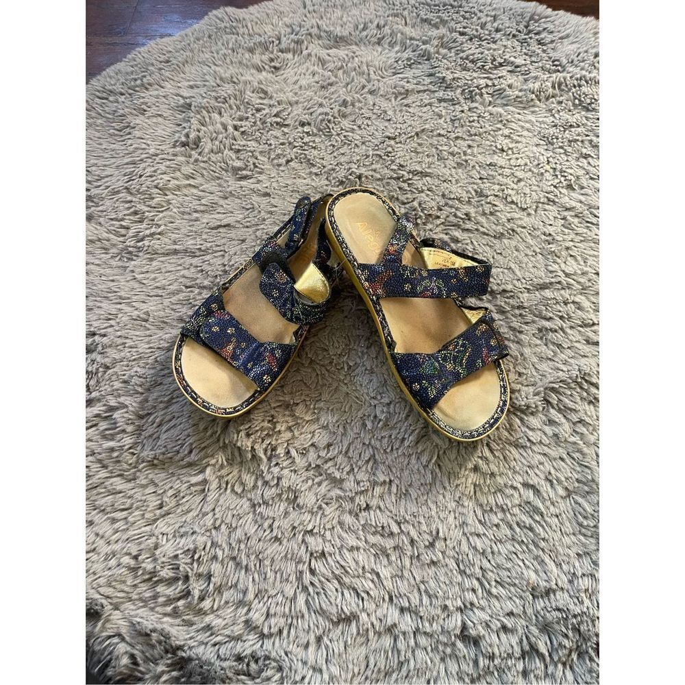 Alegria womens multi colored clog sandals size 38‎